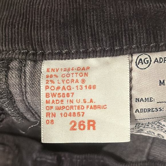 AG Adriano Goldschmied Premiere Skinny Straight Corduroy Pants 26 - Picture 7 of 7